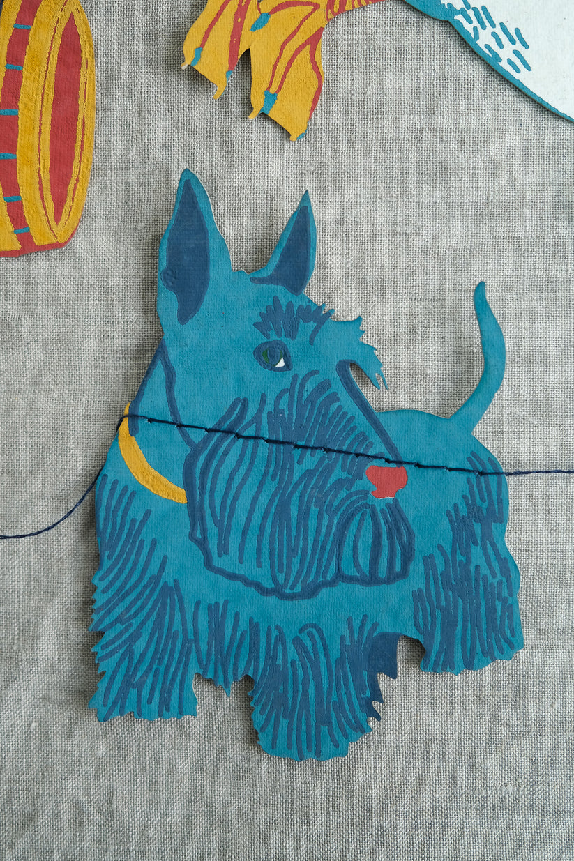 Scottish Icons Paper Garland - Scottie Dog by east end press at penny black