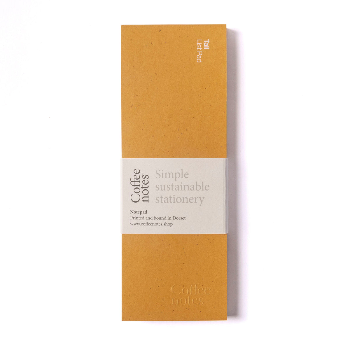 Coffeenotes Tall Sustainable Recycled List Pad By Penny Black