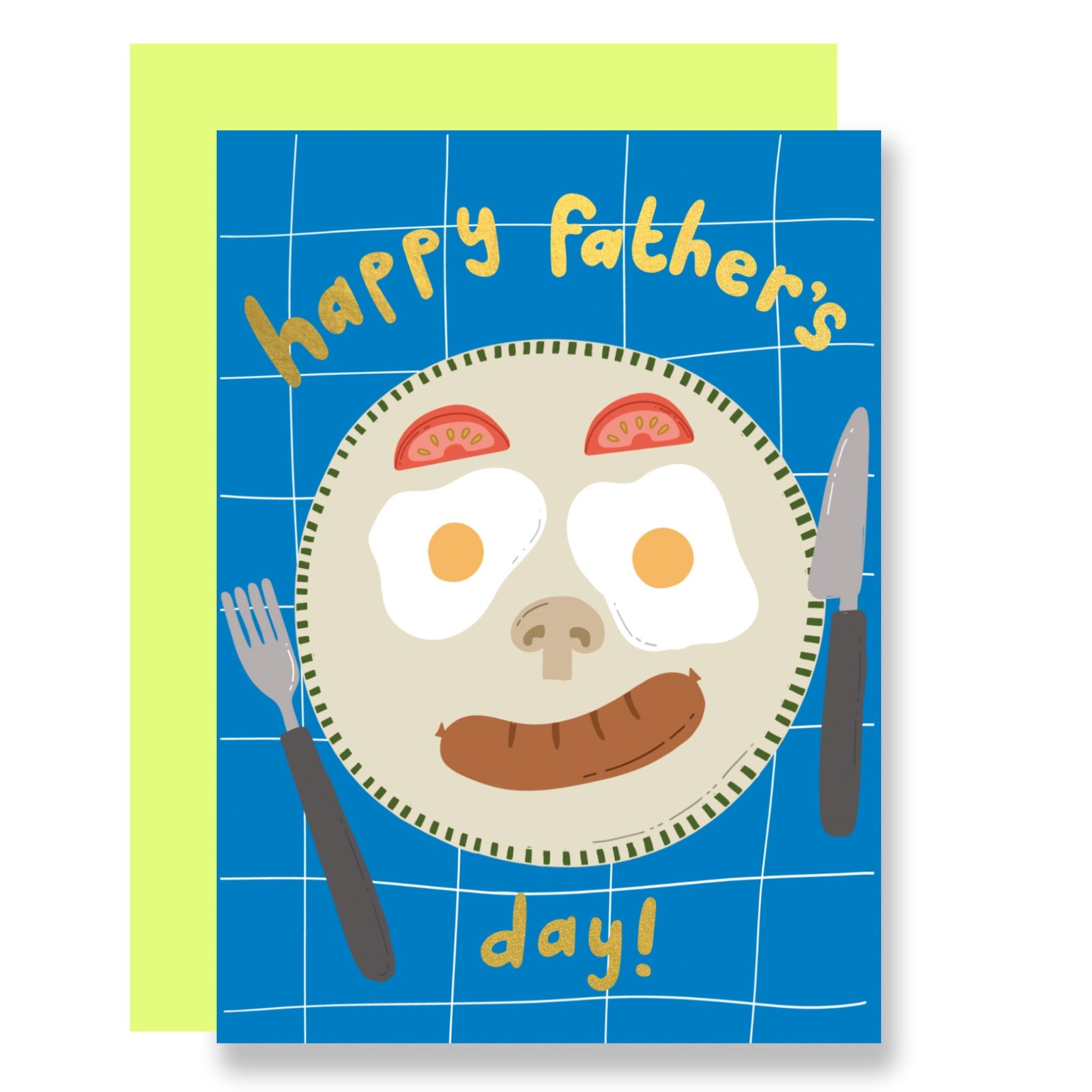 Fry Up Face Father's Day Card by eat the moon at penny black
