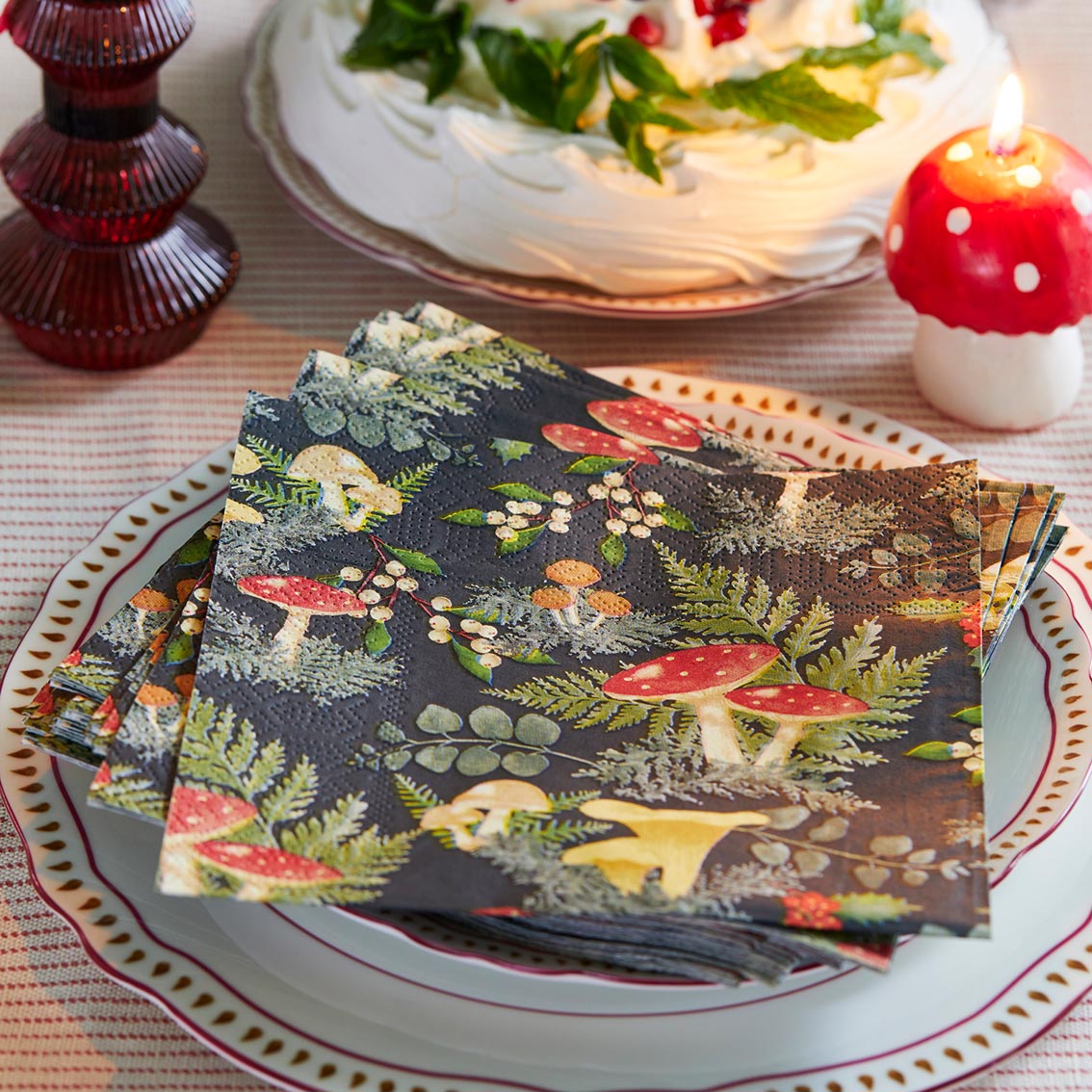 Midnight Forest Toadstool Eco-Friendly Napkins 20 Pk