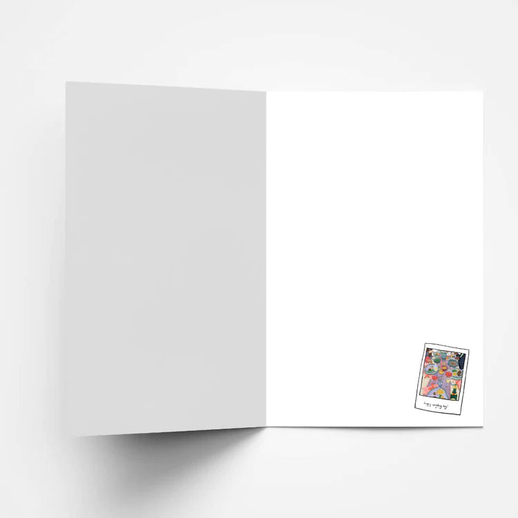 Retro Wedding Tablescape Card