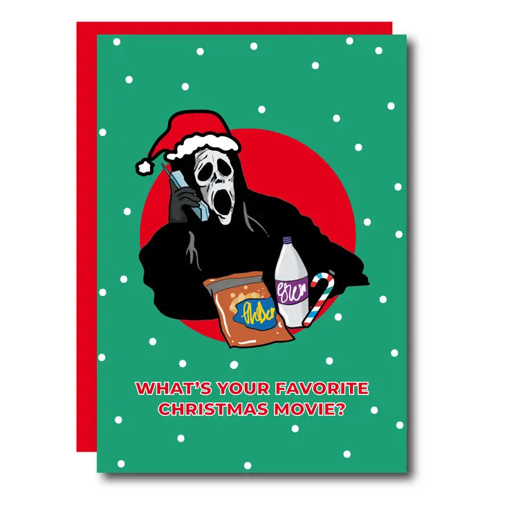 Favourite Christmas Movie Scream Funny Card by penny black
