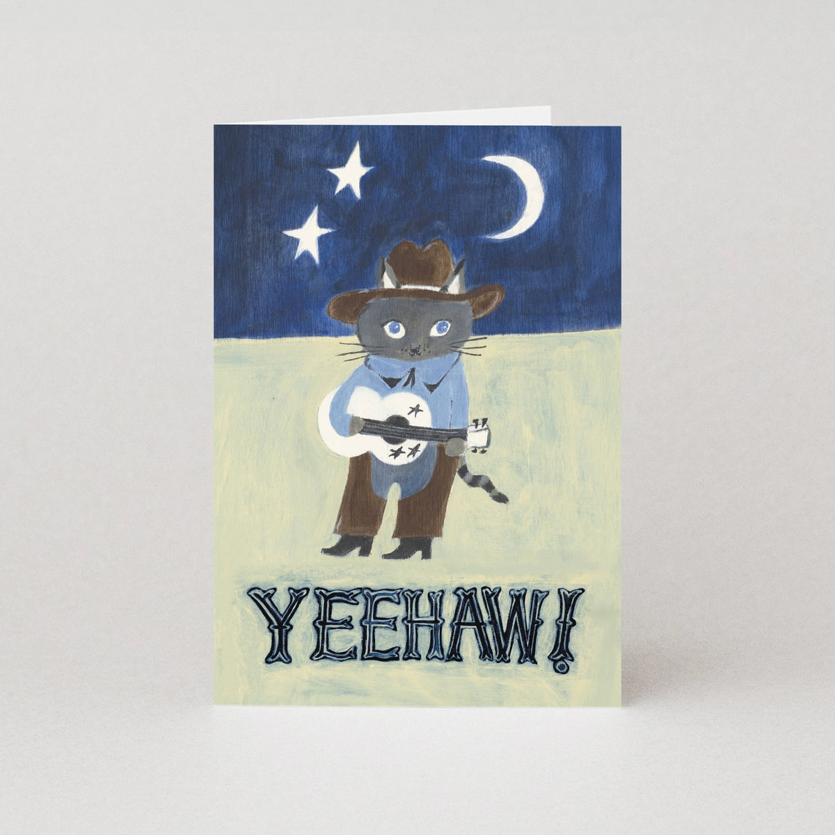 Yeehaw Cowboy Kitten Card By Penny Black