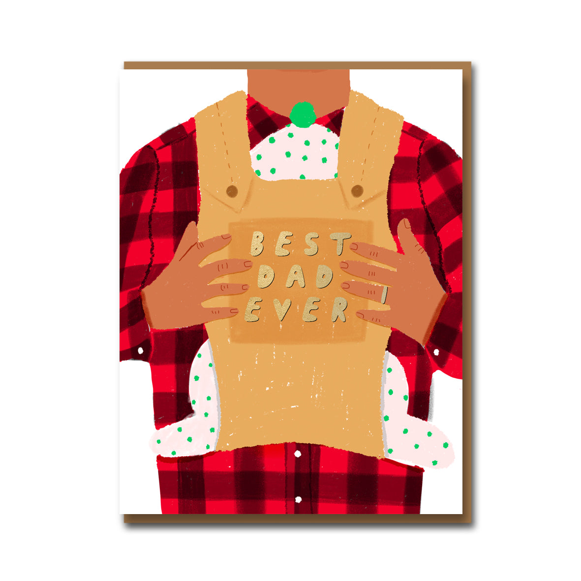 Best Dad Ever Baby Carrier Father&#39;s Day Card