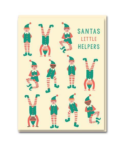 Elf Party Christmas Card - Penny Black