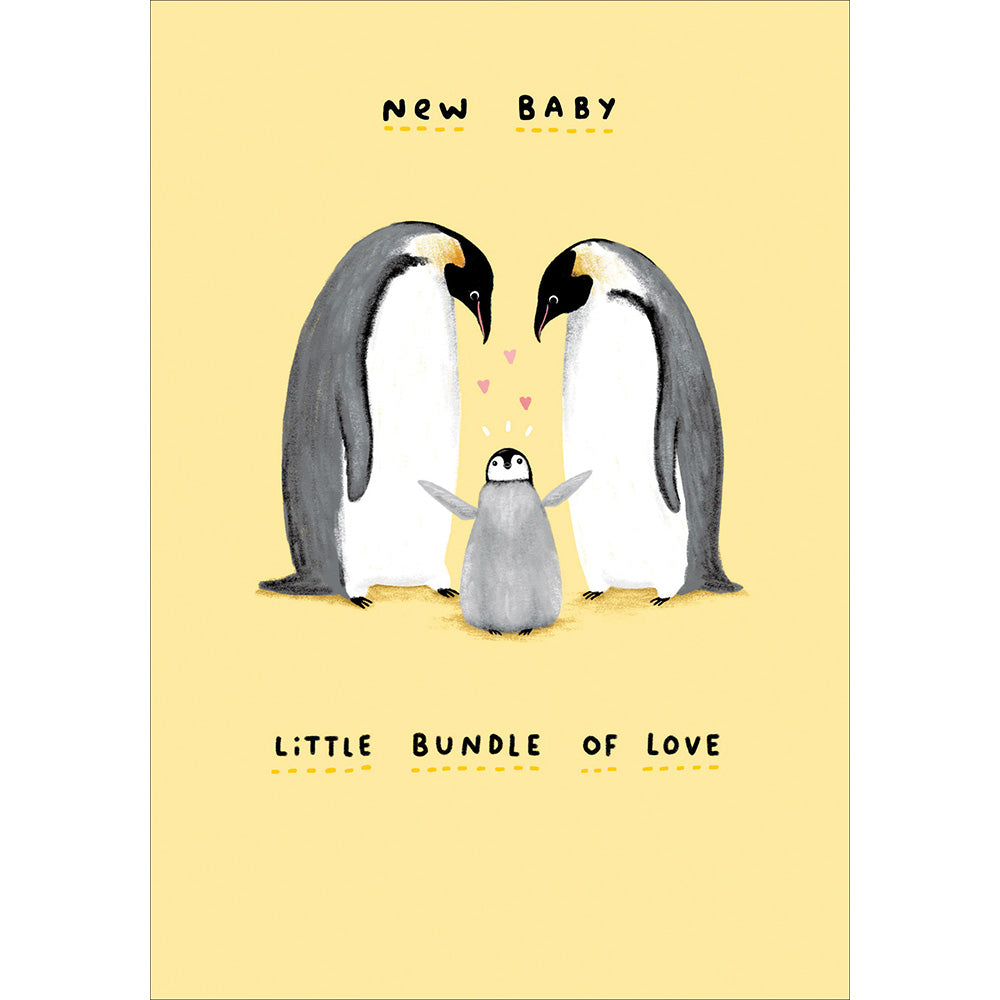 Little Bundle Of Love New Baby Card - Penny Black