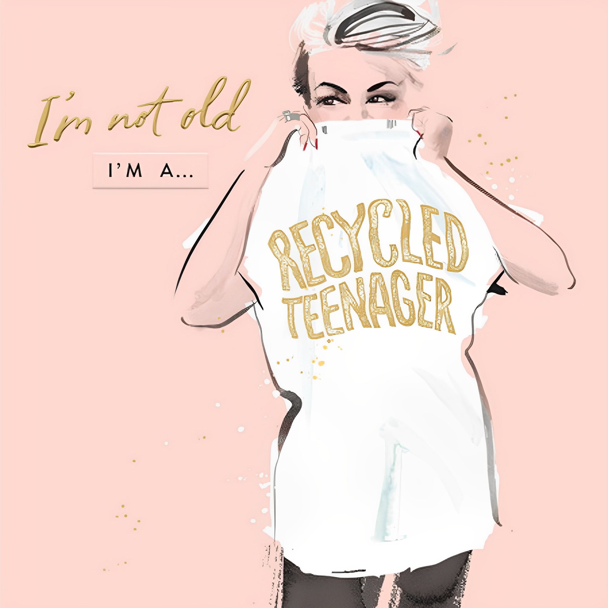 Recycled Teenager Funny Card from Penny Black