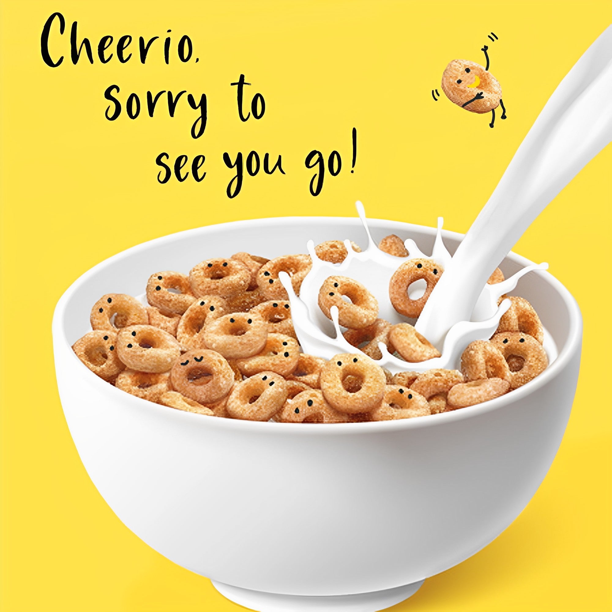 Cheerio Cereal Funny Leaving Card from Penny Black