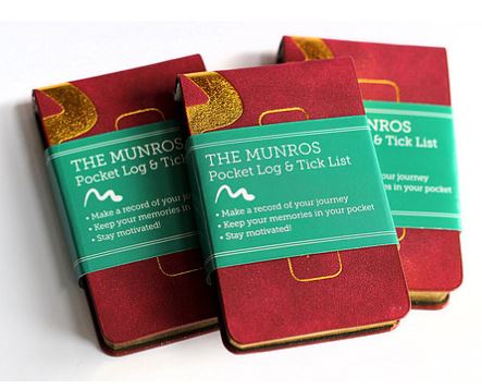 Munros Pocket Log Book - Penny Black