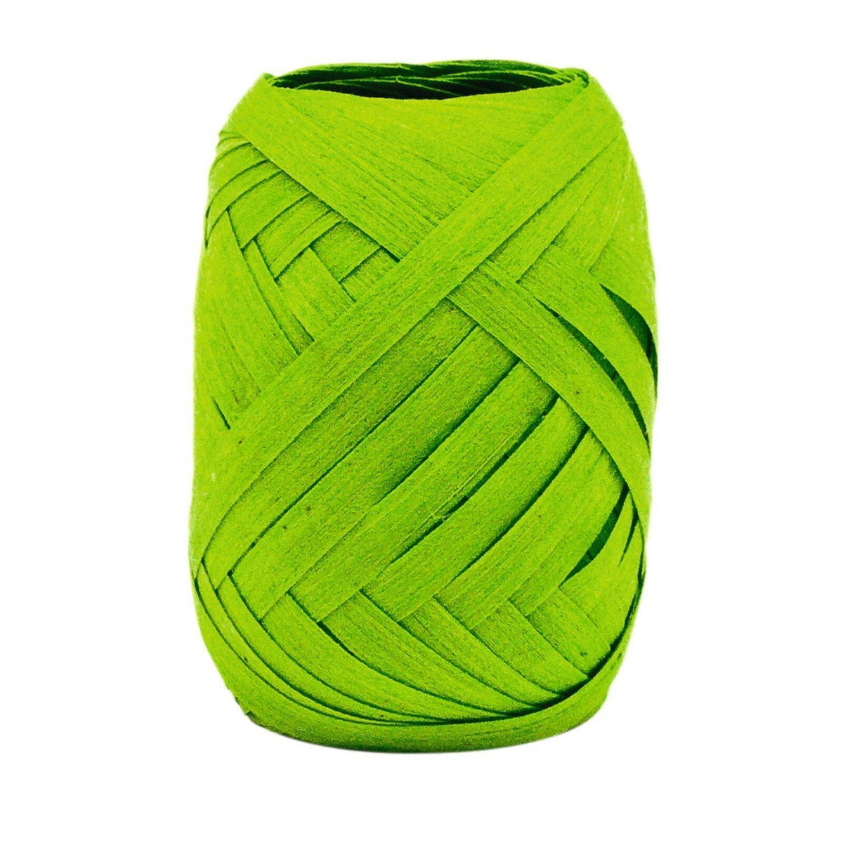 Go Green 10m Cotton Gift Ribbon Egg in lime green - Penny Black