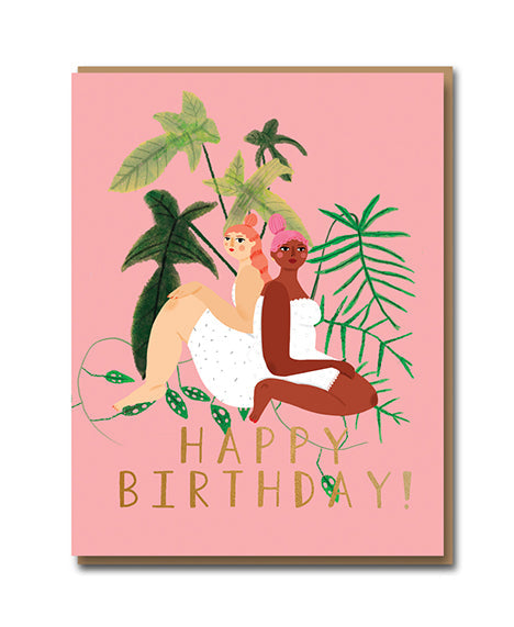Happy Birthday Botanical Women Carolyn Suzuki Card