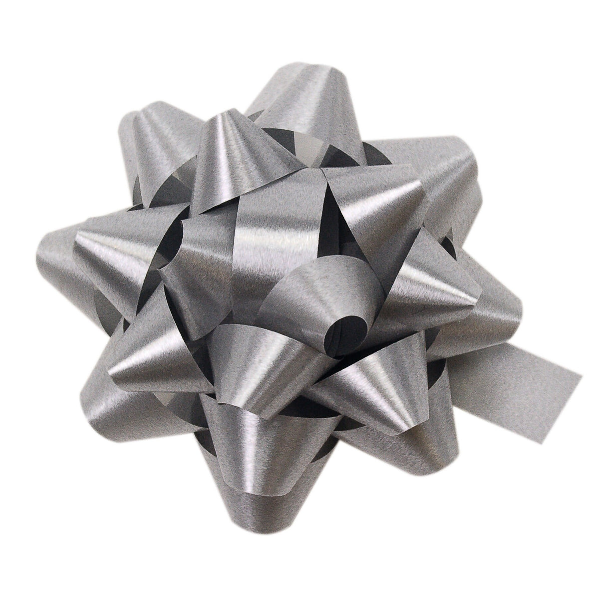 Gift Bow 60mm in matt silver by penny black