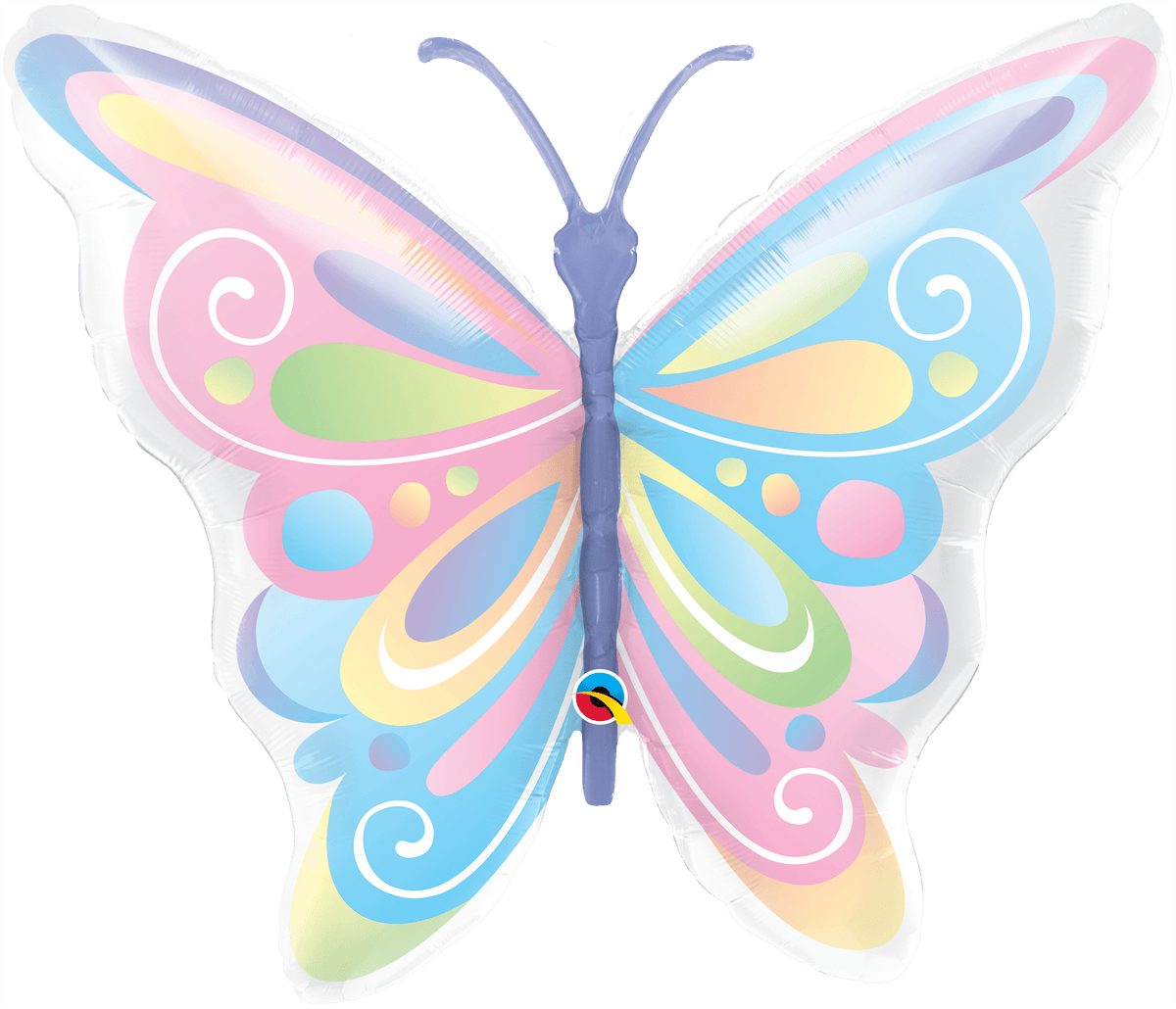 Beautiful Butterfly Super Shape Foil Balloon - Penny Black