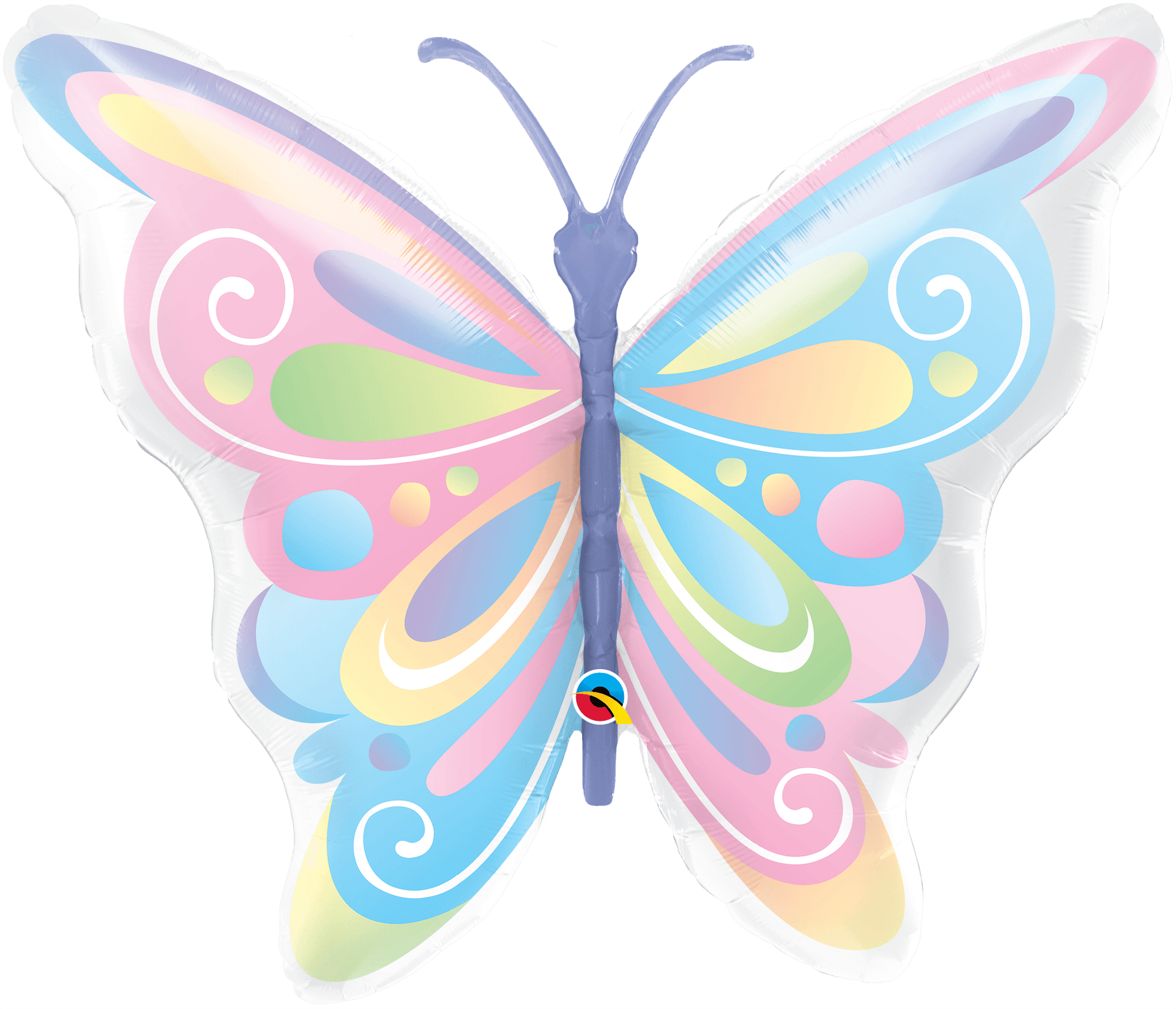Beautiful Butterfly Super Shape Foil Balloon - Penny Black
