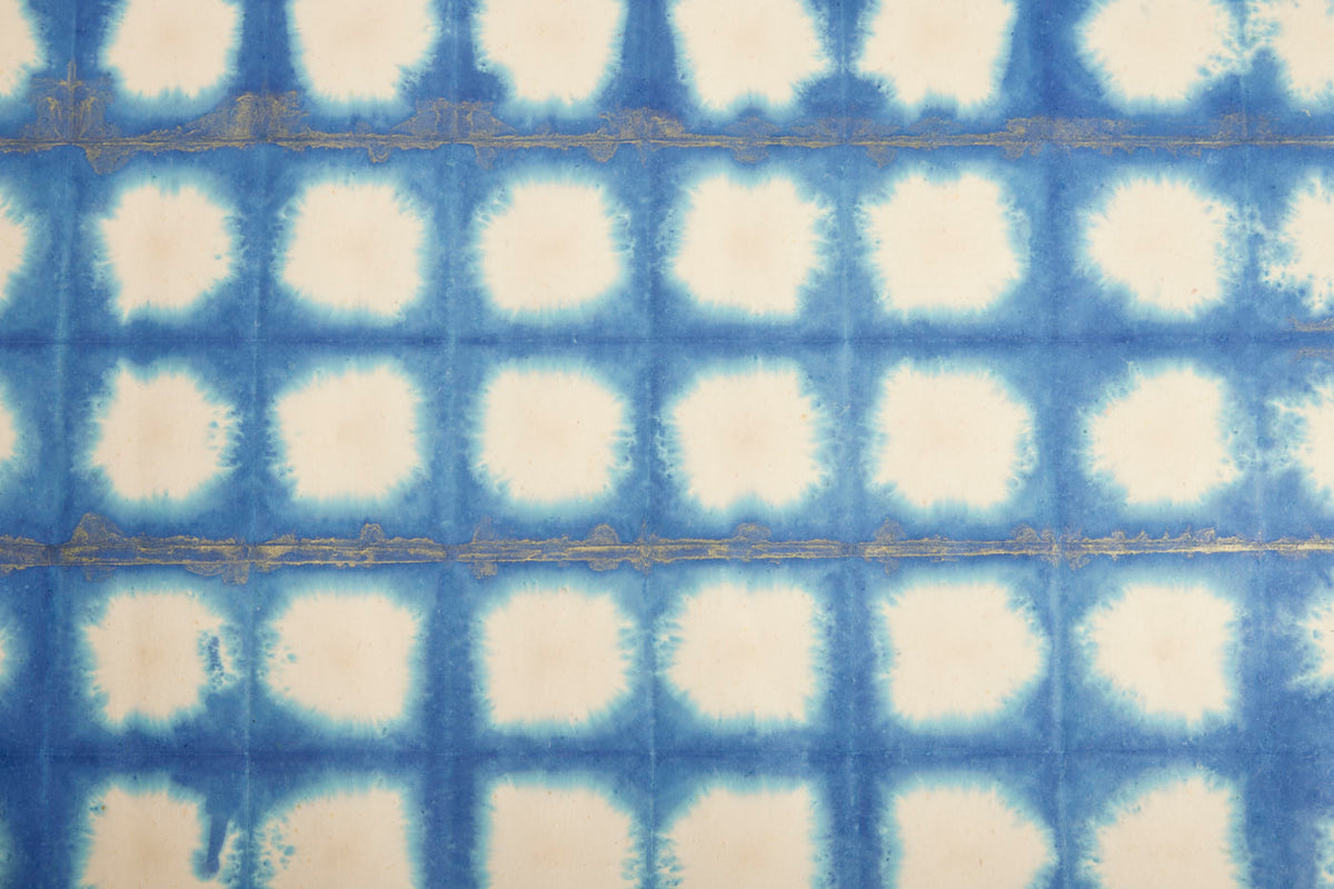 Navy Tie Dye Wrapping Paper Sheet