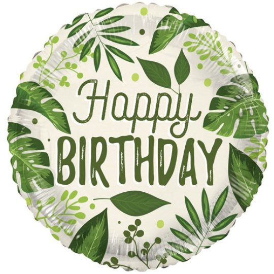 Happy Birthday Nature 18&quot; Eco Foil Balloon