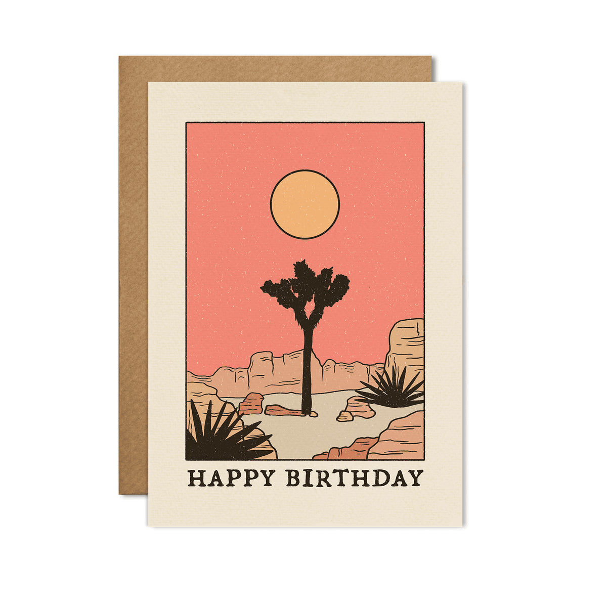 Desert Sun Birthday Card