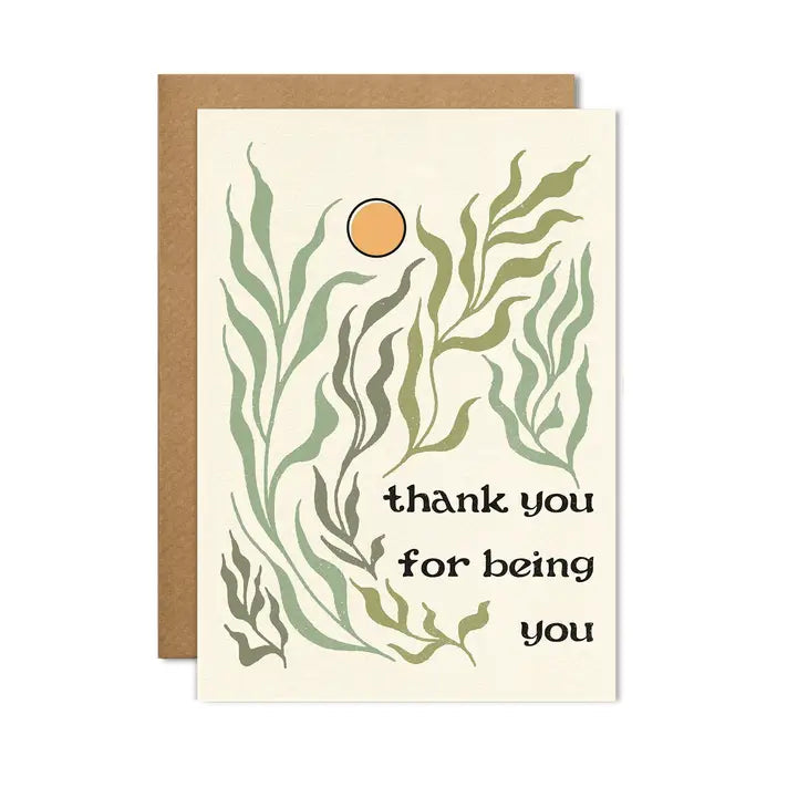 Being You Thank You Desert Sun Card