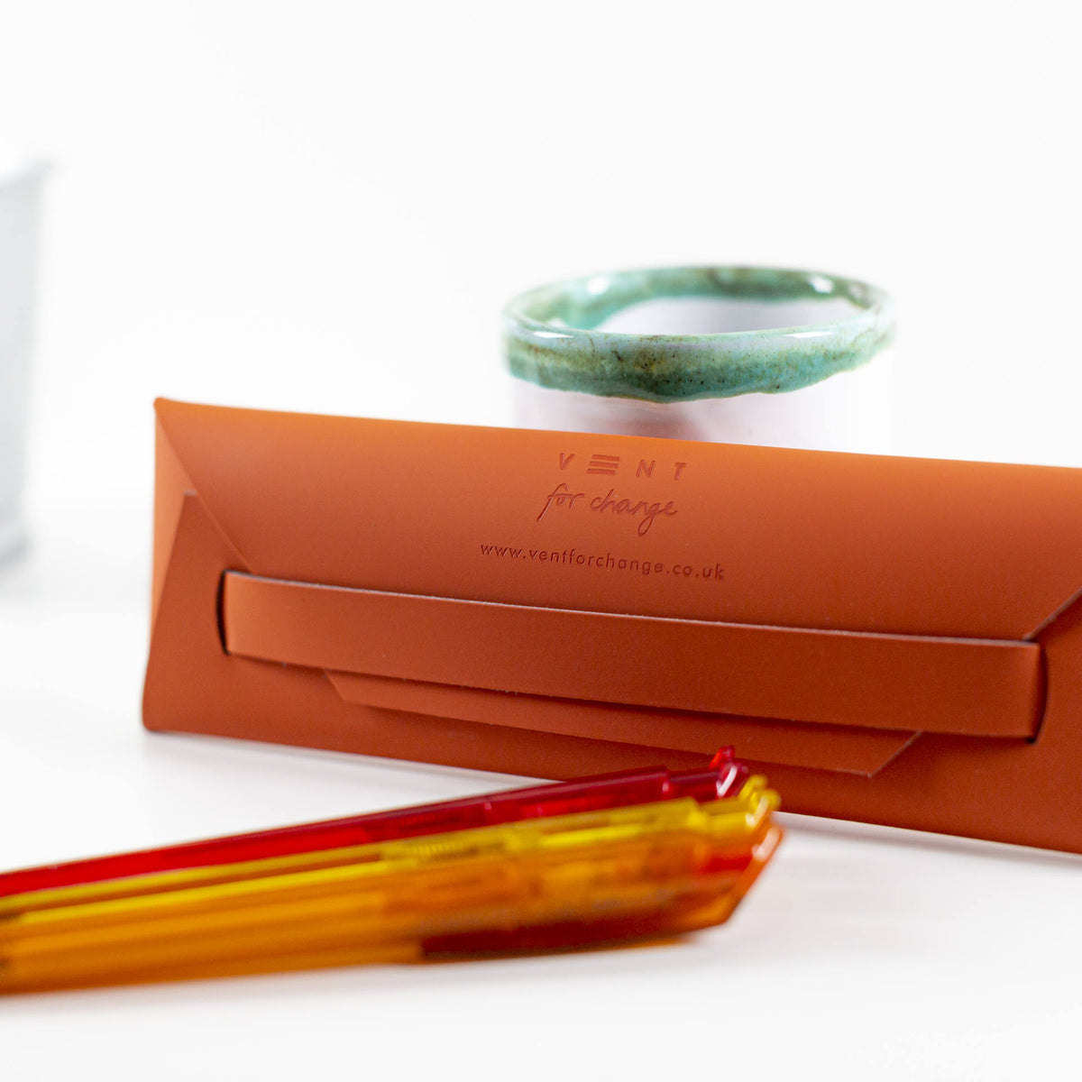 Make a Mark Recycled Pen &amp; Pencil Pouch - back view