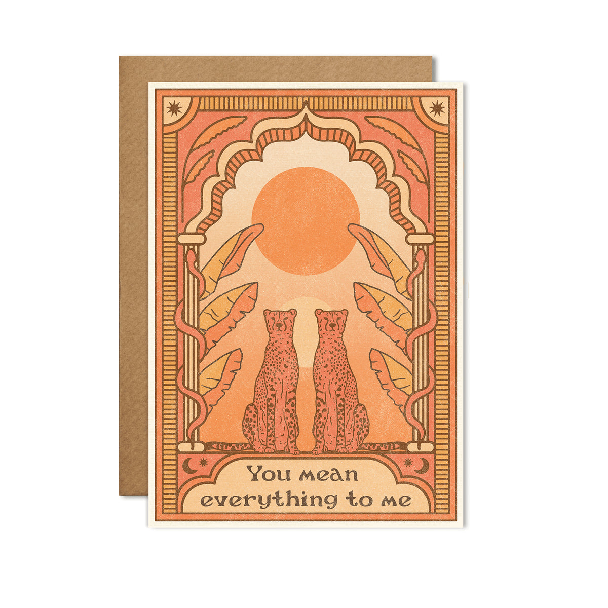 You Mean Everything to Me Art Nouveau Card