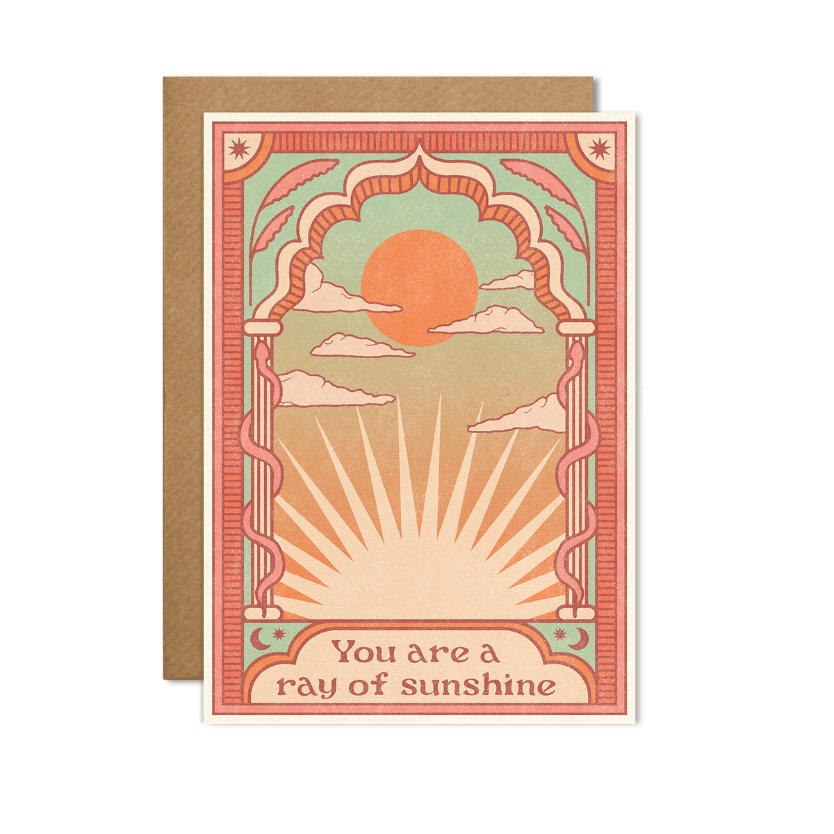 You are a Ray of Sunshine Art Nouveau Card