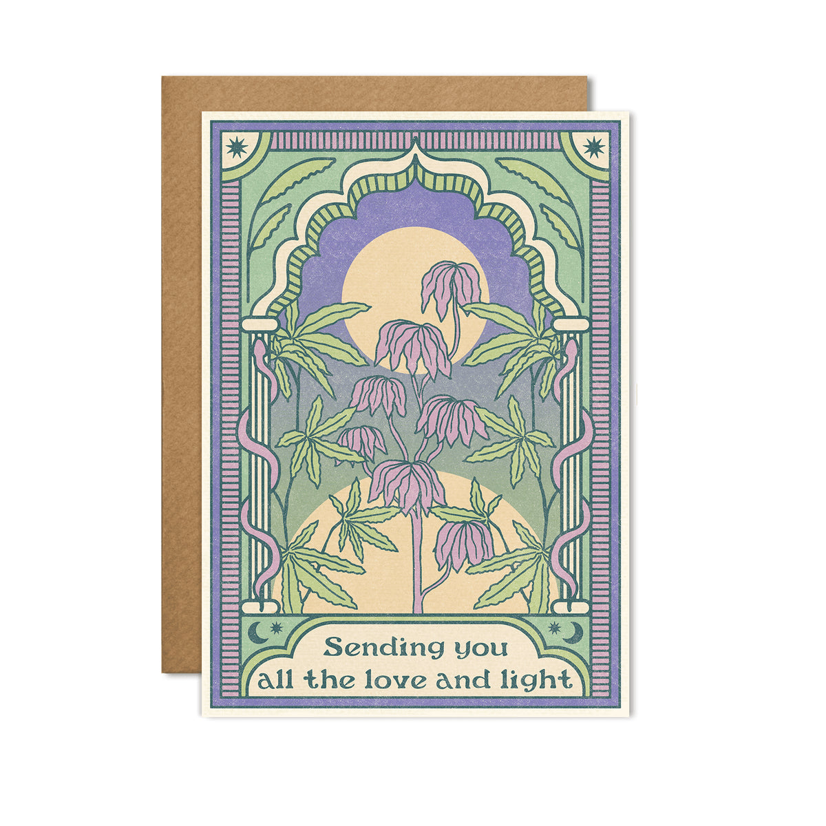 Love and Light Art Nouveau Card