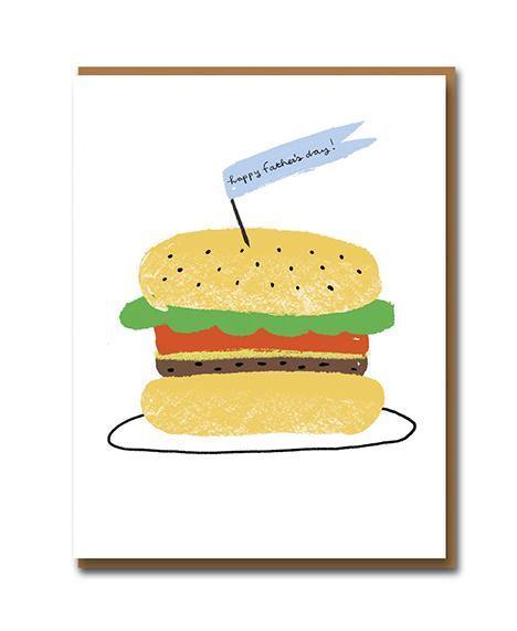 Burger For Dad Carolyn Suzuki Letterpress Fathers Day Card - Penny Black