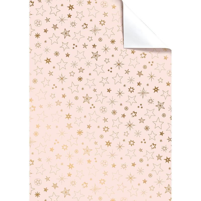 Alais Pink Single Gift Wrapping Paper Sheet - Penny Black