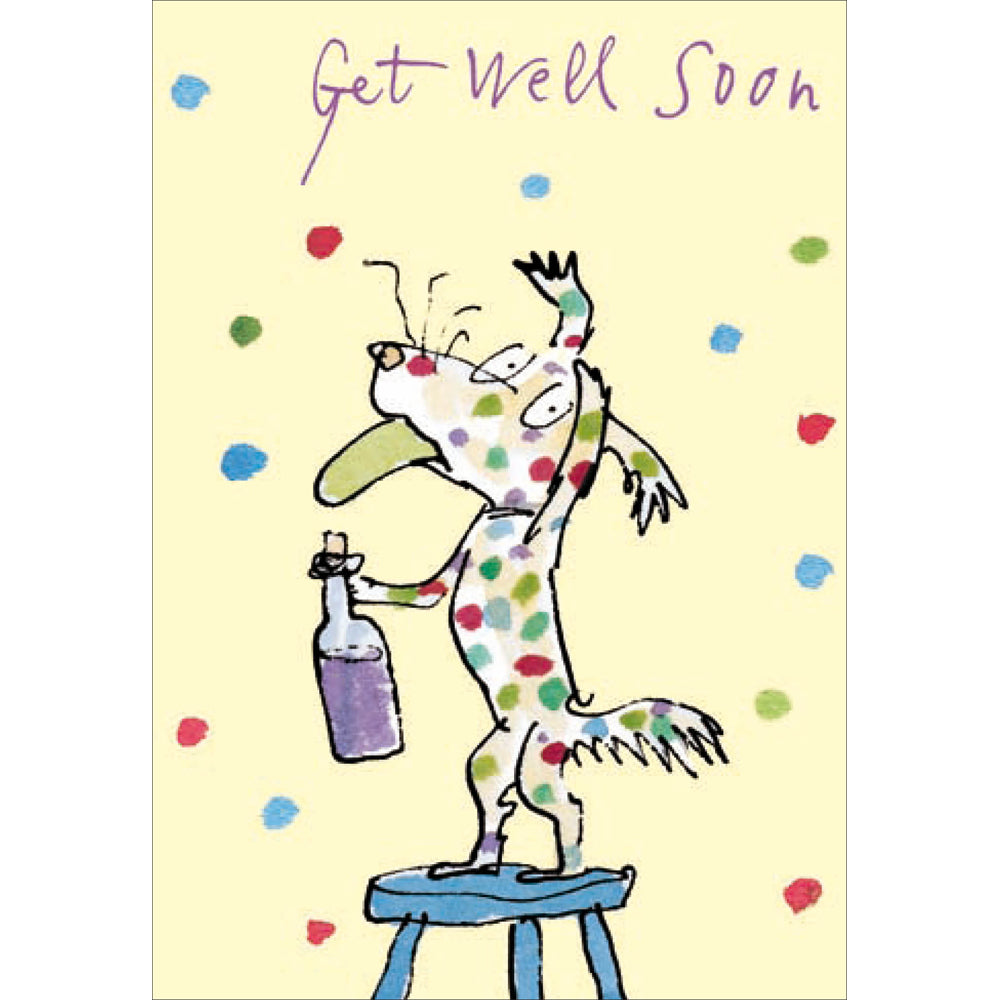 Spotty Dog Quentin Blake Get Well Card from Penny Black