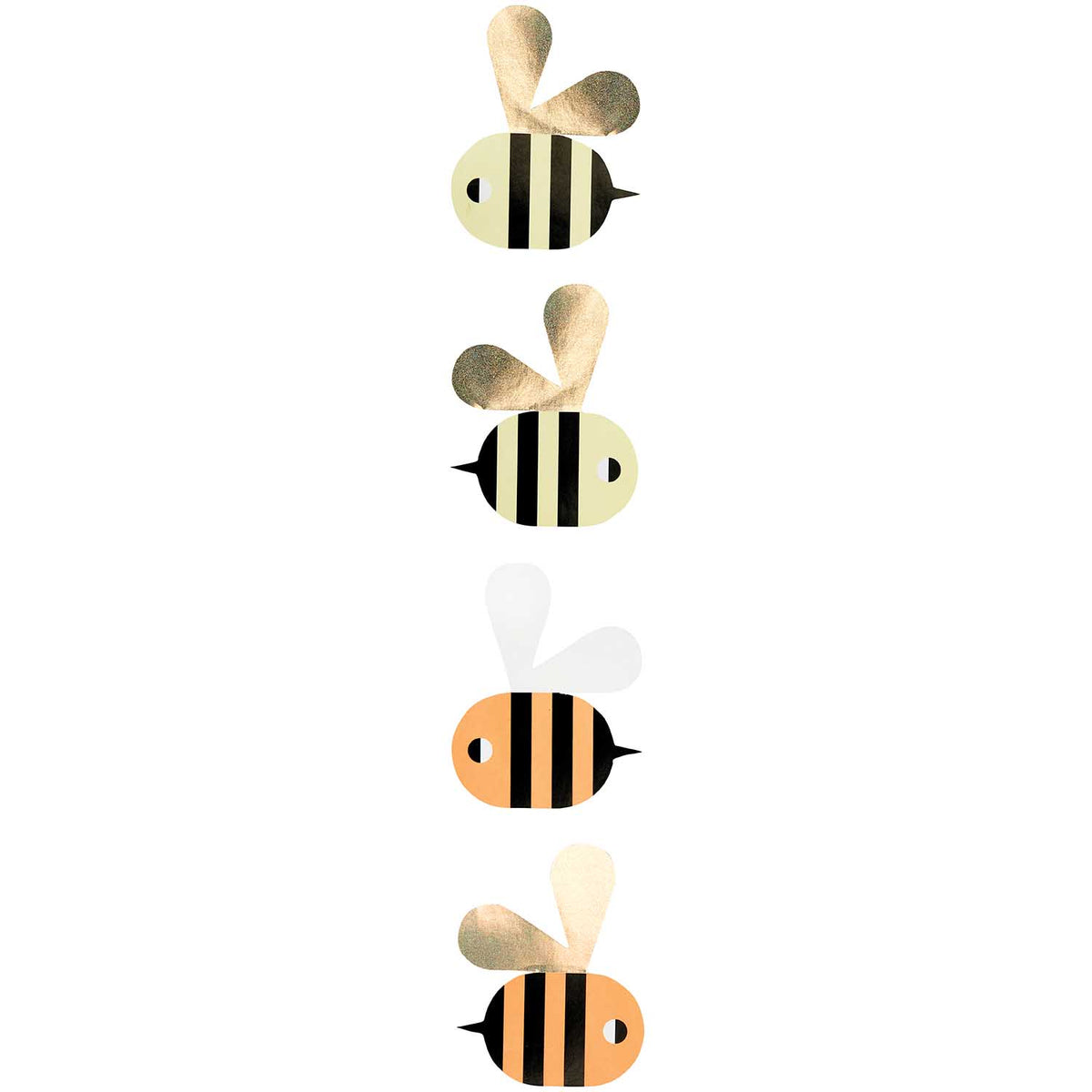 Bees Assorted 6 Sticker Strip