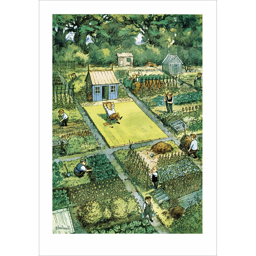 Restful Allotment Funny Card from Penny Black
