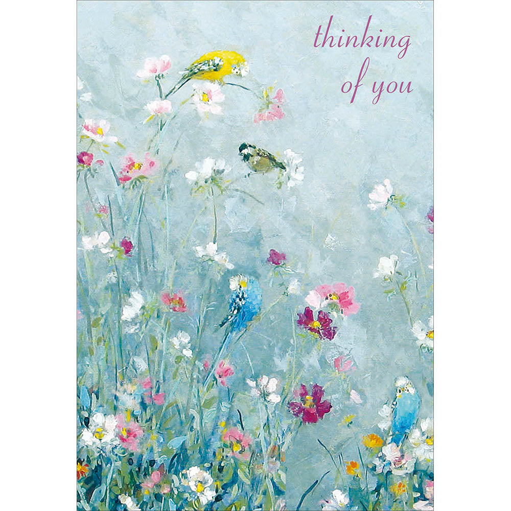 Thinking Of You Birds Card - Penny Black