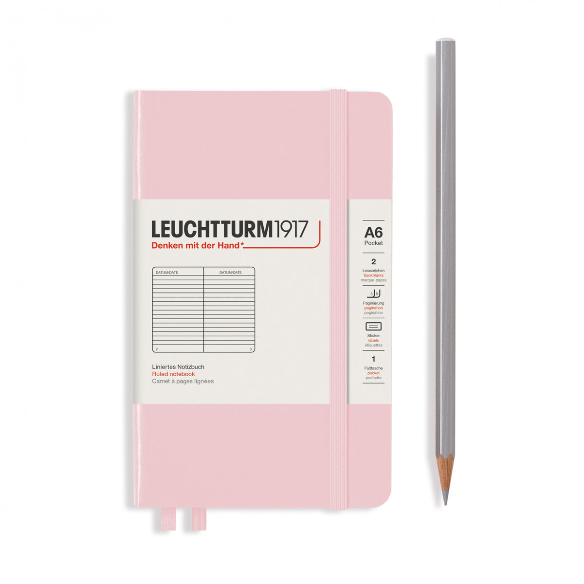 Leuchtturm1917 Notebook A6 Pocket Hardcover - Penny Black