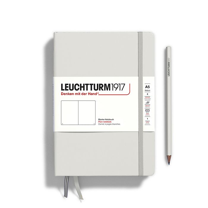 Leuchtturm1917 Notebook A5 Medium Hardcover in grey