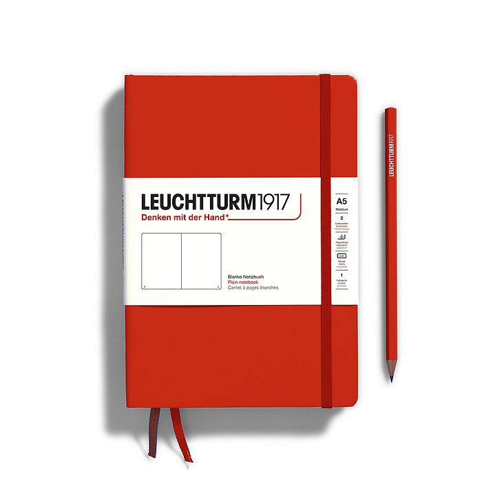 Leuchtturm1917 Notebook A5 Medium Hardcover in fox red