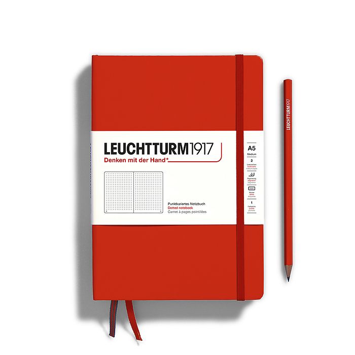 Leuchtturm1917 Notebook A5 Medium Hardcover - fox red