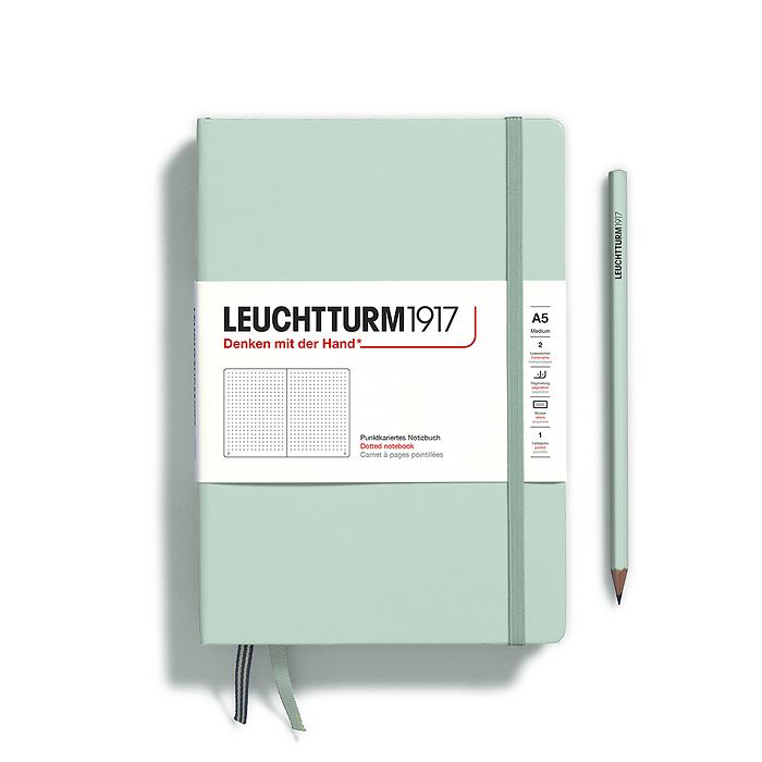 Leuchtturm1917 Notebook A5 Medium Hardcover in mint green