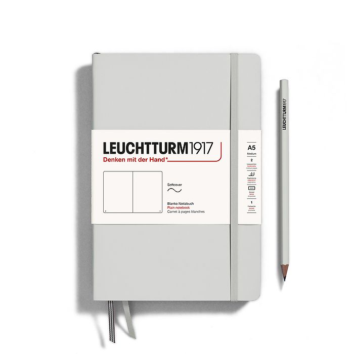 Leuchtturm1917 Notebook A5 Medium Softcover in grey colour