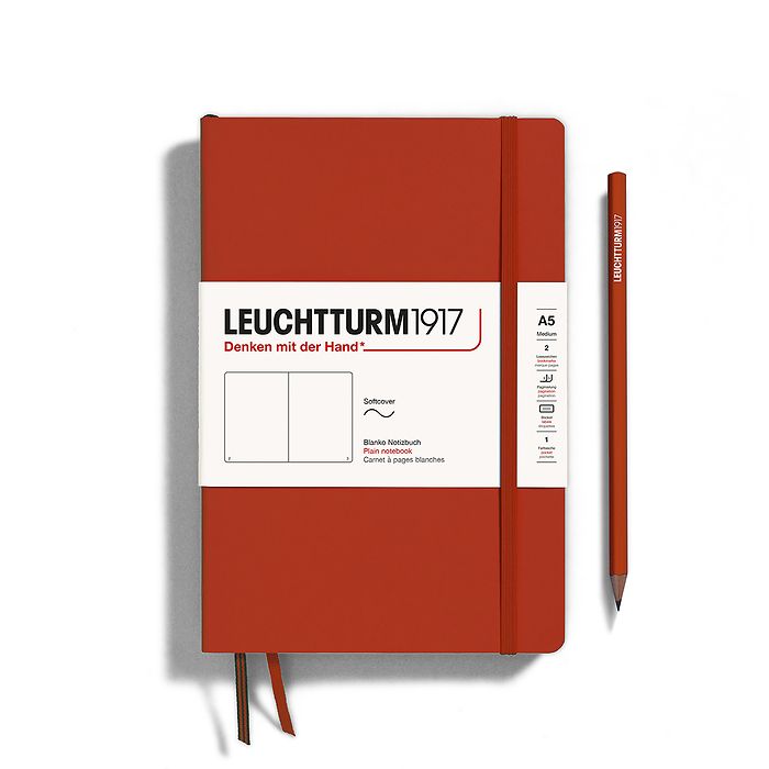 Leuchtturm1917 Notebook A5 Medium Softcover in fox red