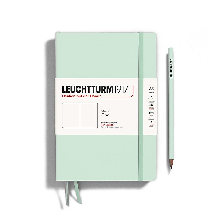 Leuchtturm1917 Notebook A5 Medium Softcover in mint green