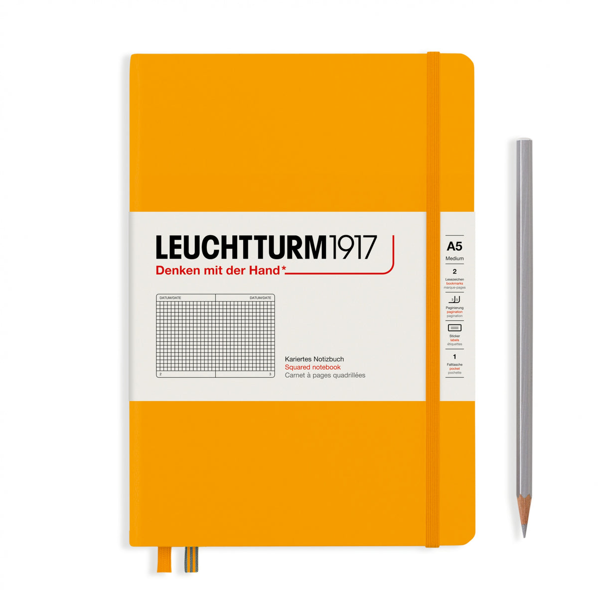 Leuchtturm1917 Notebook A5 Medium Hardcover - Penny Black