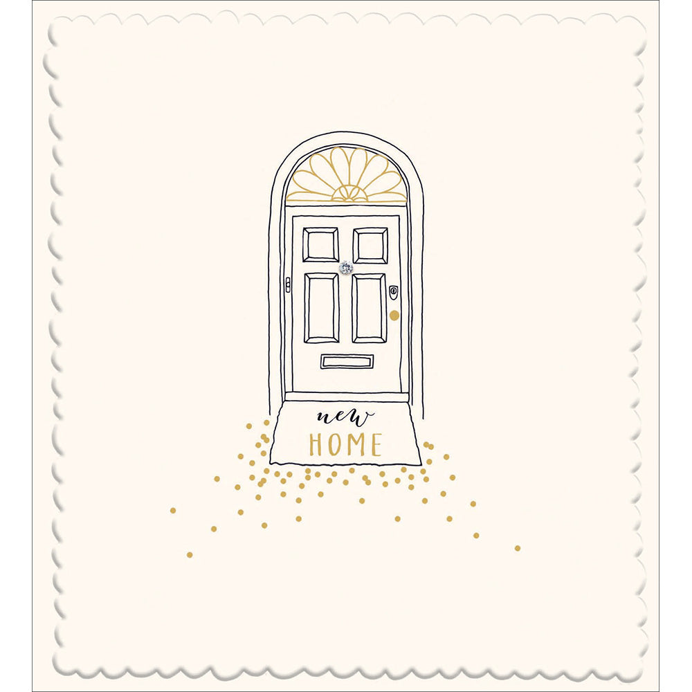 Scalloped Georgian Door Embellished New Home Card from Penny Black