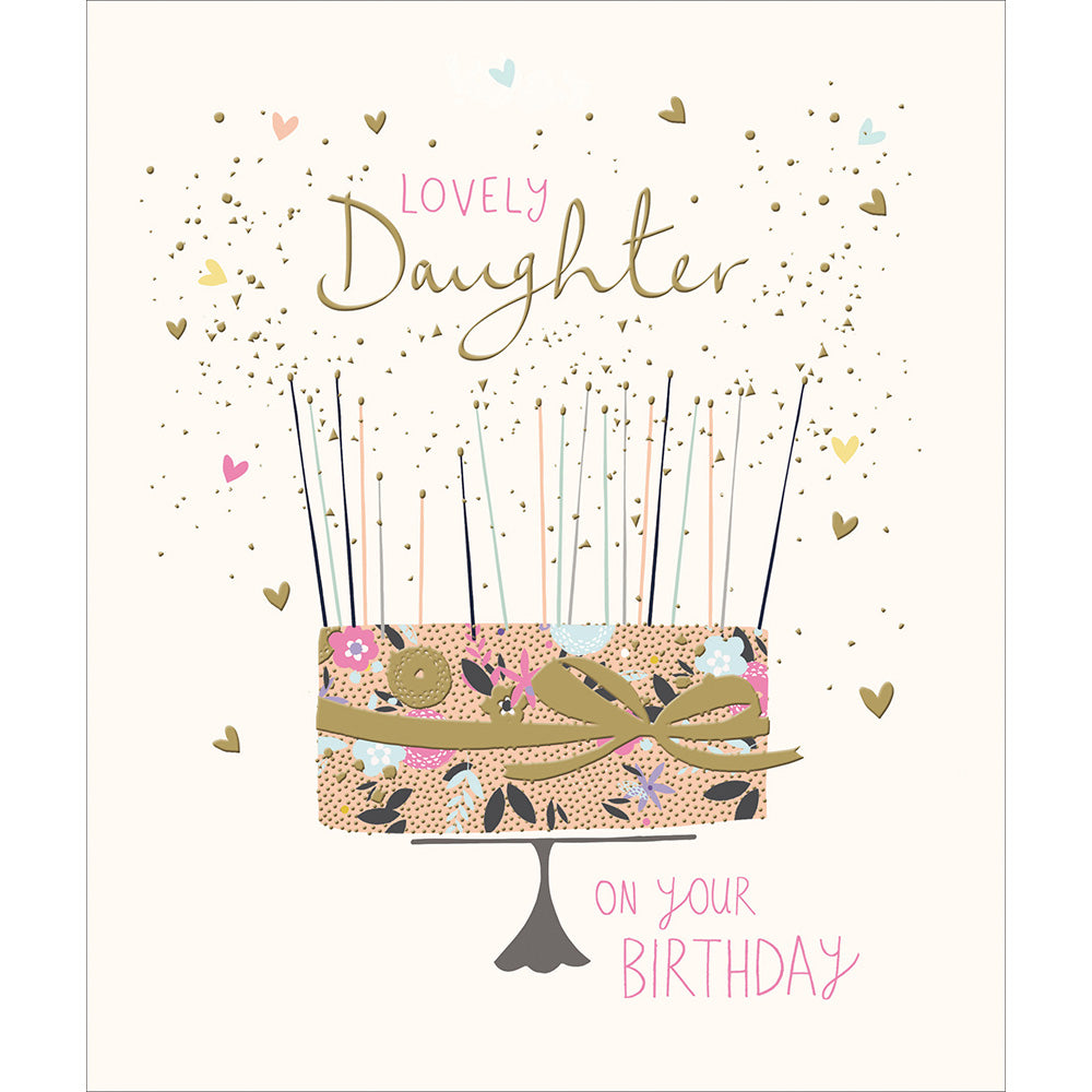 Lovely Daughter Fancy Cake Birthday Card by penny black