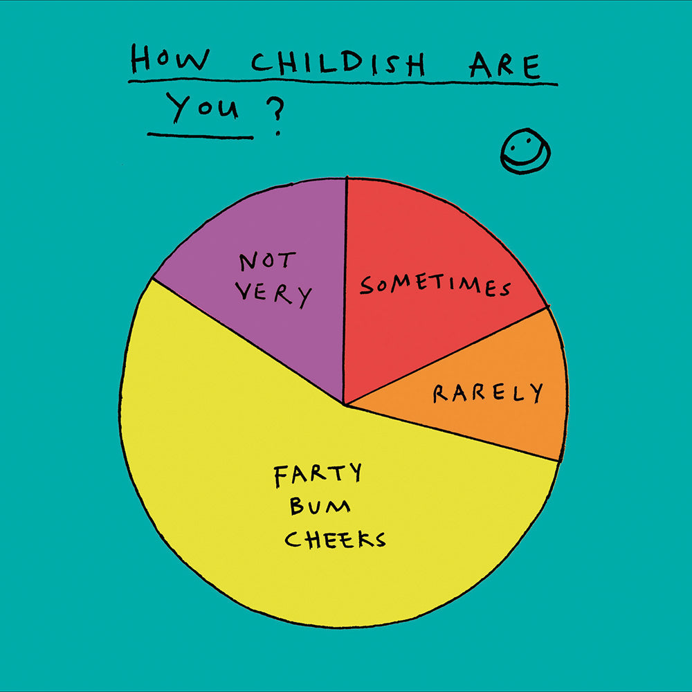 How Childish Are You Funny Card by penny black