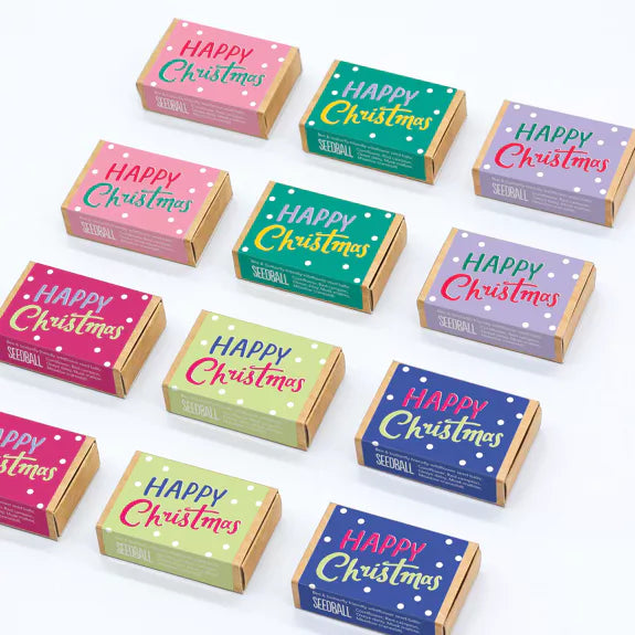 Happy Christmas Seedball Matchbox