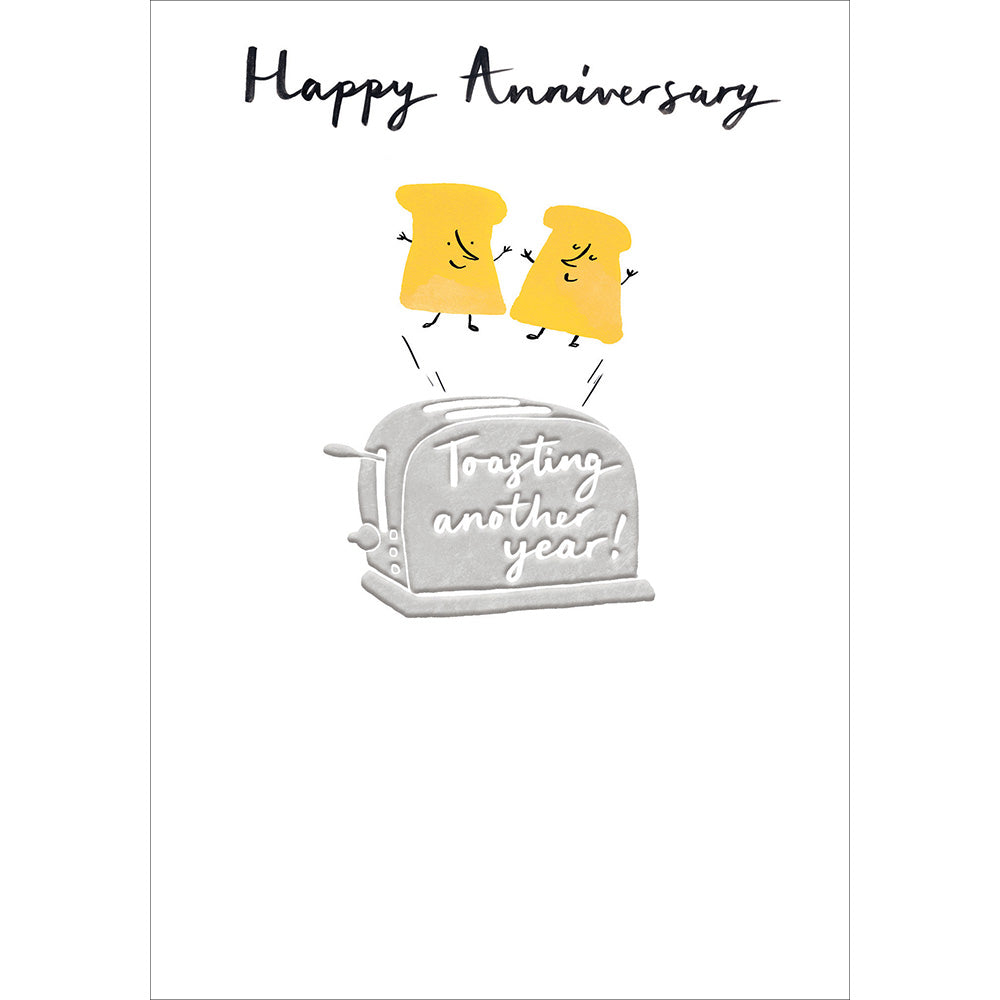 Toasting Another Year Anniversary Card