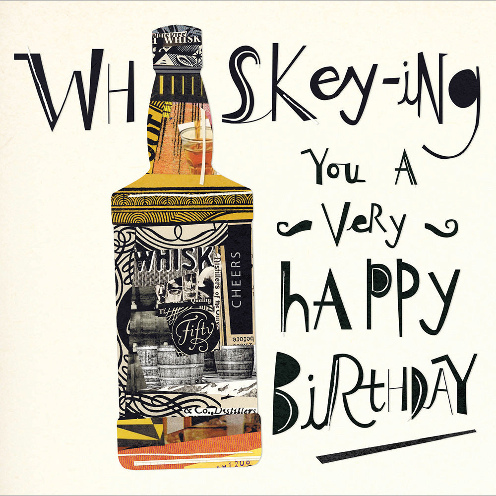 Whiskey-ing a Very Happy Birthday Card from Penny Black