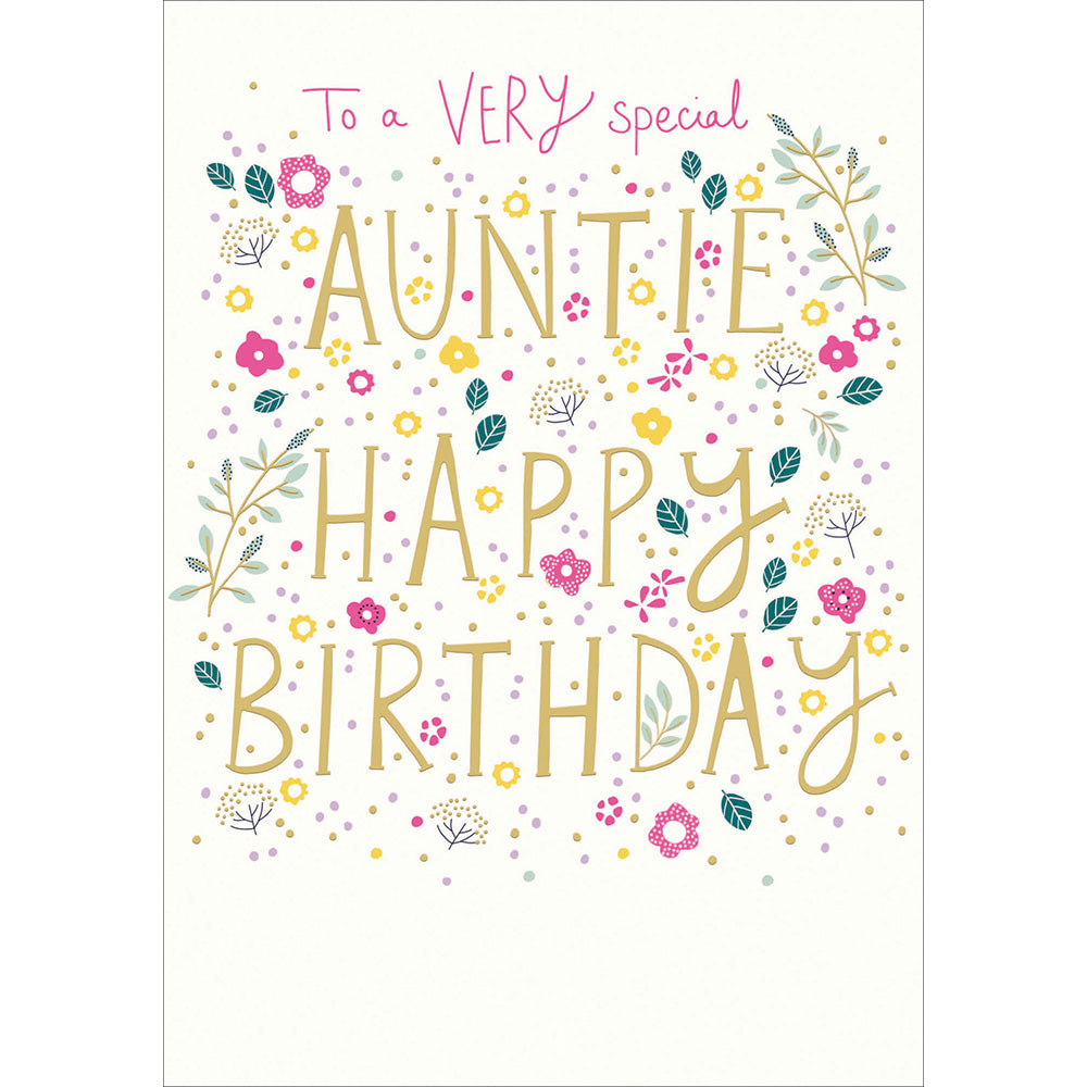 To A Very Special Auntie Birthday Card by penny black