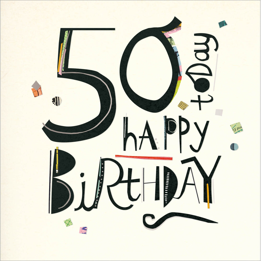 Collage 50th Birthday Card from Penny Black
