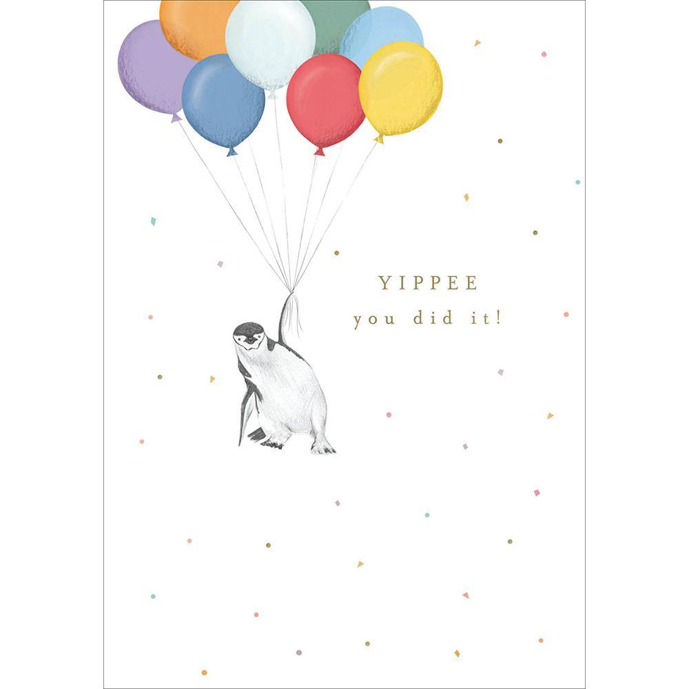 Yippee! You Did It Congratulations Card - Penny Black